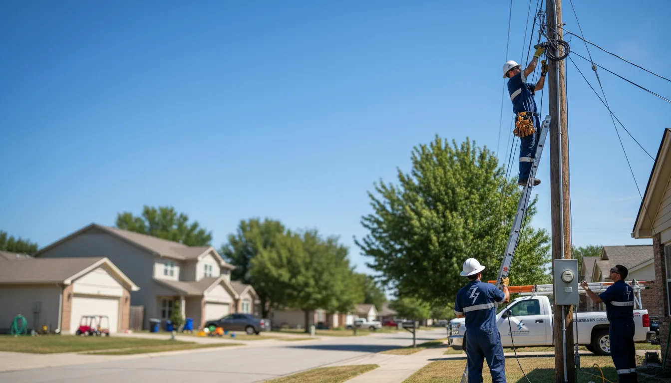 Residential electrician providing installation services in Holly Grove, AR